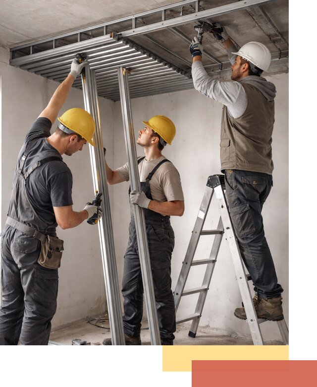 Монтаж реечного потолка под ключ в Курганинске