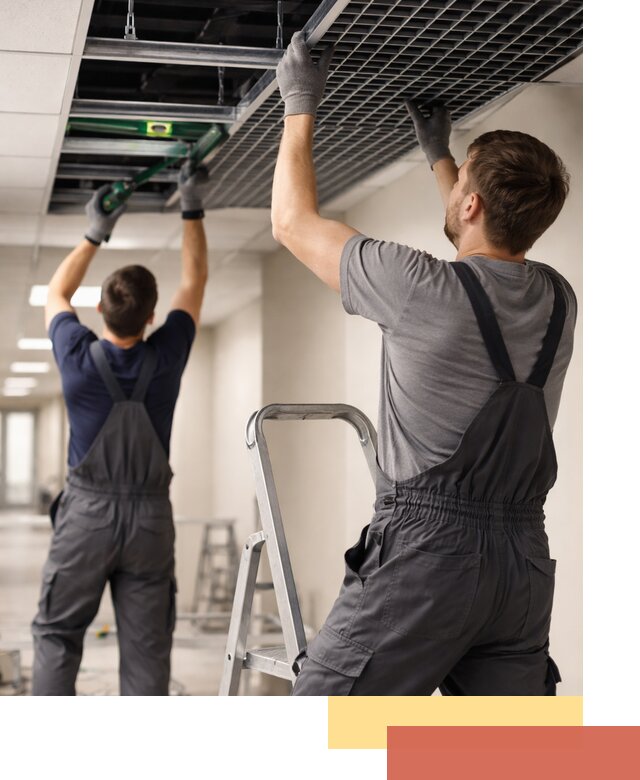 Монтаж потолка Грильято в Курганинске: установка под ключ качественно