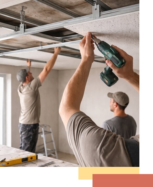 Монтаж акустического потолка в Курганинске под ключ