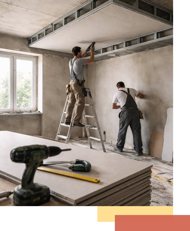 Двухуровневый потолок из гипсокартона в Курганинске