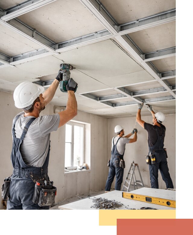 Кессонный потолок из гипсокартона под ключ в Курганинске