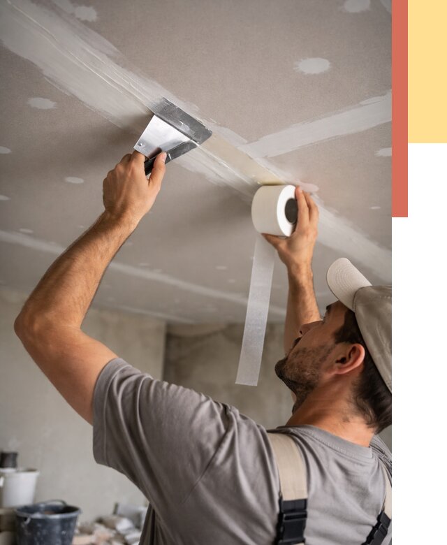 Обработка швов потолка ГКЛ в Курганинске от 7801 руб. под ключ | ОТДЕЛОЧНИК-Кгн