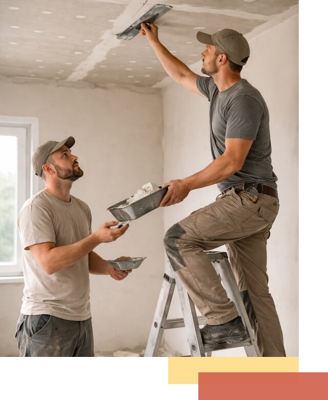 Шпаклевка потолка из гипсокартона в Курганинске качественно и быстро