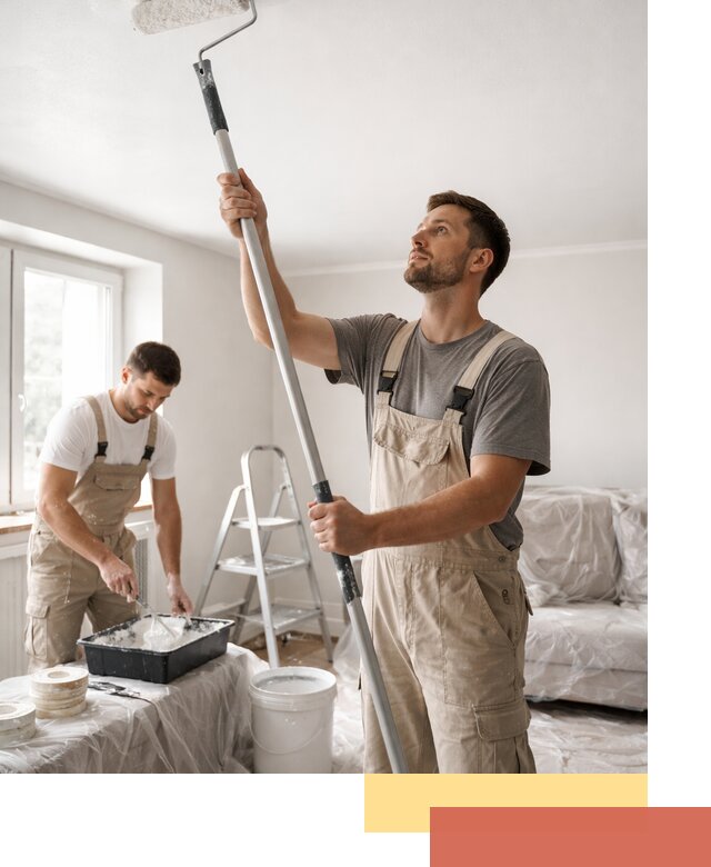 Покраска потолка водоэмульсионной краской в Курганинске