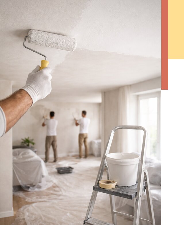 Покраска потолка акриловой краской в Курганинске от 2600 руб. | ОТДЕЛОЧНИК-Кгн