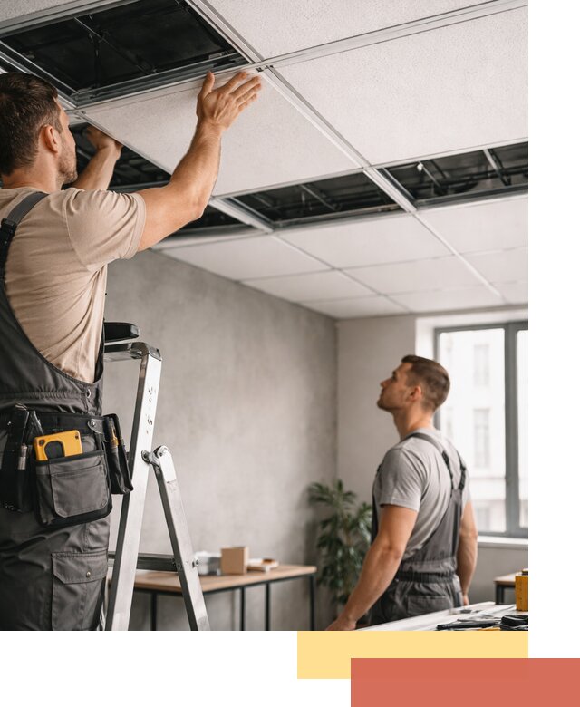 Монтаж потолочной плитки в Курганинске качественно и в срок