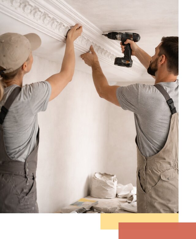 Профессиональный монтаж лепнины на потолок в Курганинске