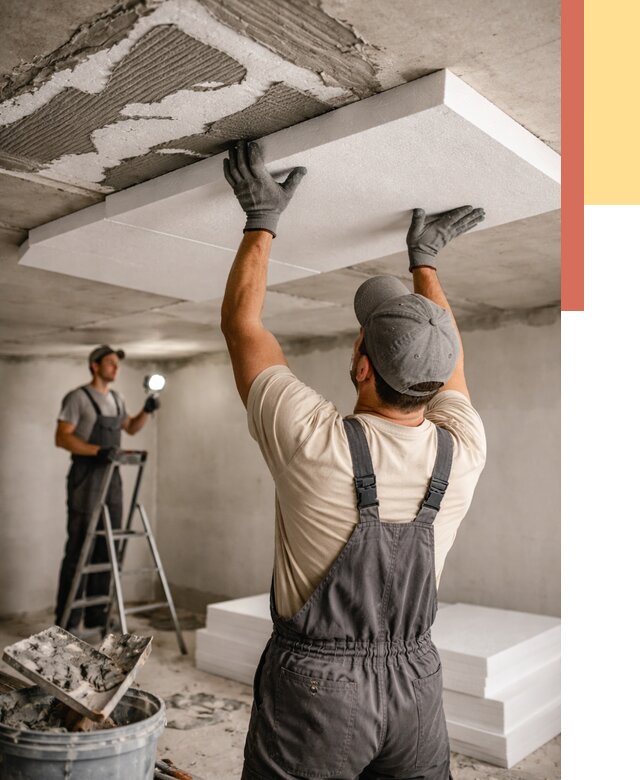 Утепление потолка пенопластом в Курганинске от 4680 руб/м2 — недорого и быстро | ОТДЕЛОЧНИК-Кгн