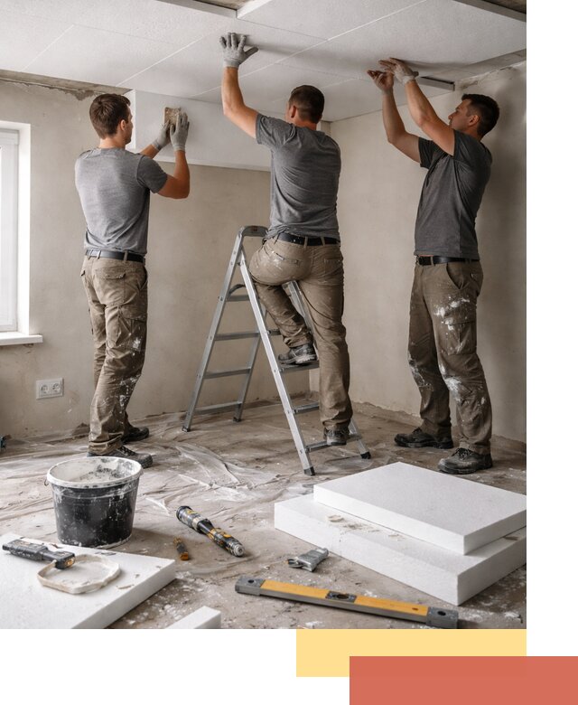 Утепление потолка пенопластом в Курганинске быстро и качественно